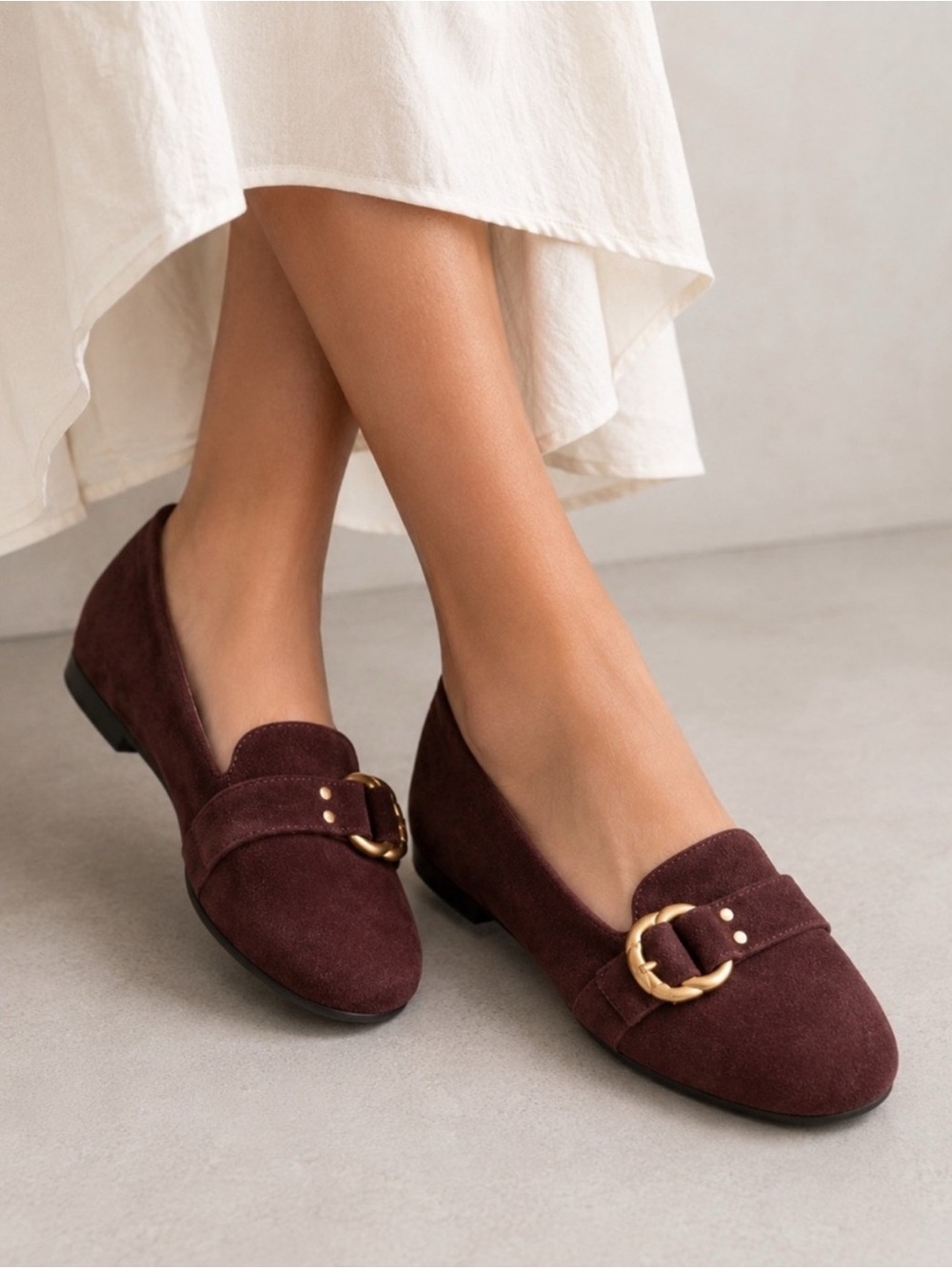 NIB Tory Burch Marsden Smoking Slipper in Malbec